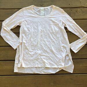 Cream Heather Long Sleeve Top